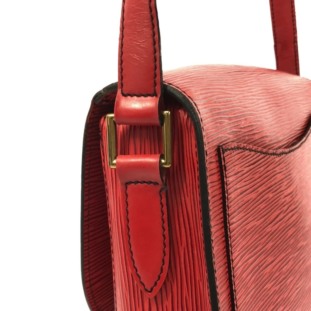 Authentic Louis Vuitton Red Epi Saint Cloud MM vintage crossbody bag
